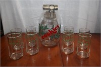 Cookie Bottle & 8 glasses (Made in Italy)