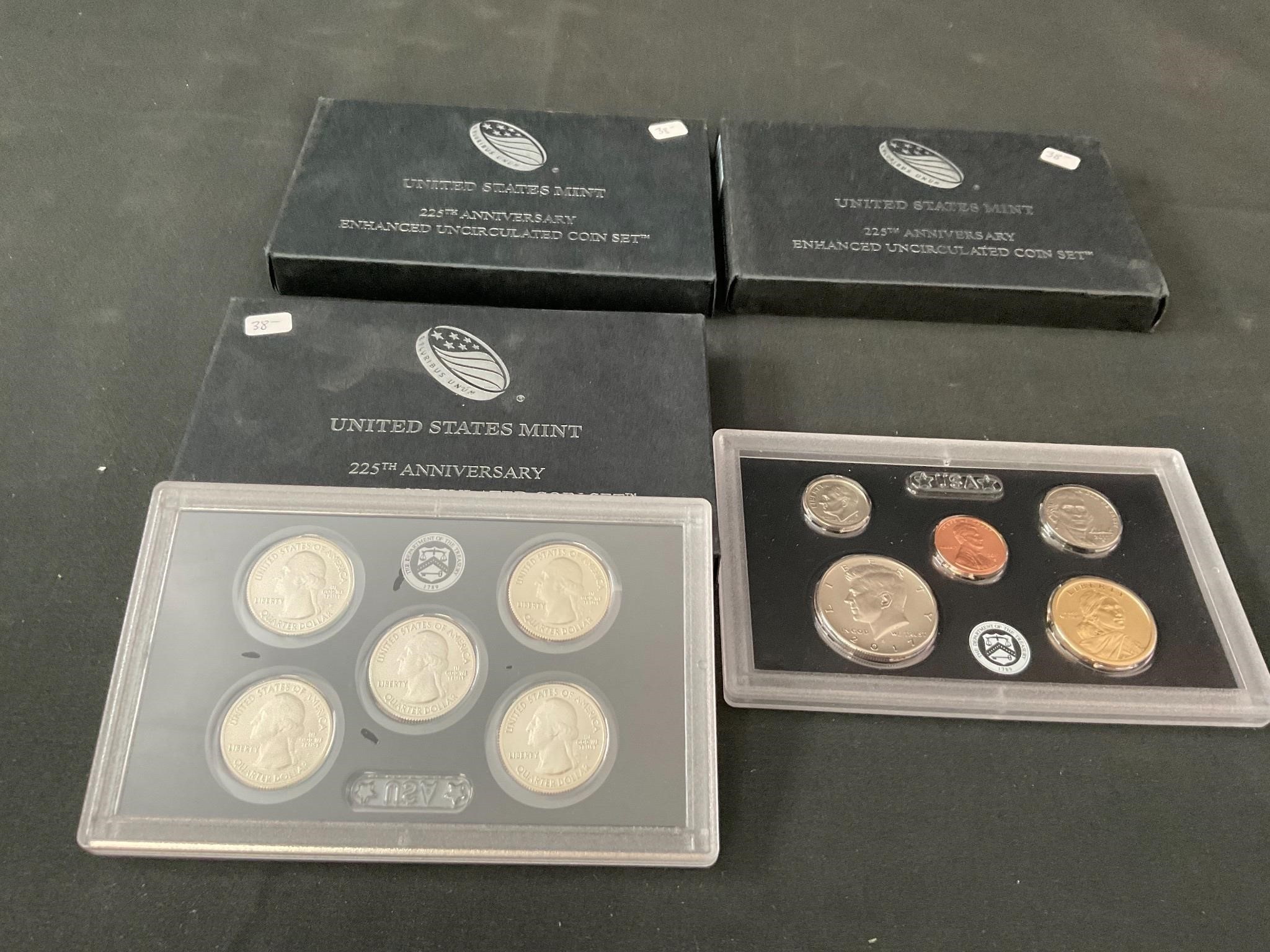 3 - 225th Annv. US Mint Sets