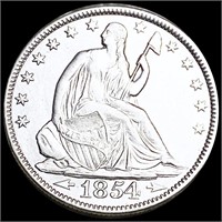 1854 Seated Half Dollar UNCIRCULATED