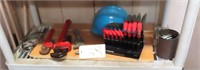 Pipe Wrench, Hex Key Set, Clamps