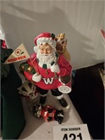 Wisconsin Badgers santa & ornament
