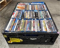 Box of DVDs Movies / Blu Ray Movies