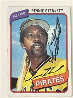 Pirates Rennie Stennett signed trading card