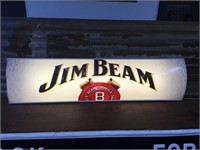Original Jim Beam Embossed Bar Lightbox Working