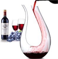 WBSEos Wine Decanter with Aerator Crystal Glass Wi