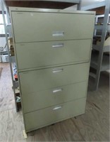 Hon 5-Drawer Lateral File Cabinet w/key
