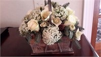 Natural & Faux Floral Arrangement