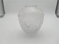 Veryls Art Glass Moth vase Satin glass