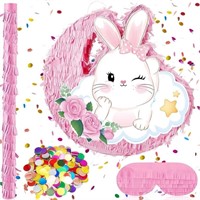 3D 15.7 Inch Pinata for Birthday Party, Bunny