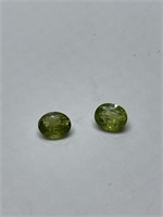 Pair of Loose Peridot Gemstones