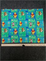 Disney Winnie the Pooh fabric swatch, 21" x 17.5"