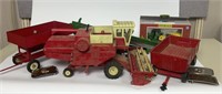 Lot of Farming Toys -international combines and 2
