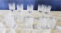 11 Asstd Crystal Glasses