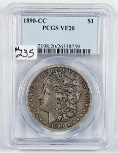 1890-CC  Morgan Dollar   PCGS VF-20
