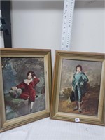 2 vintage framed prints