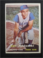 1957 TOPPS #218 RAY JABLONSKI CHICAGO CUBS