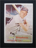 1957 TOPPS #217 GENE STEPHENS RED SOX