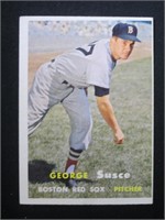 1957 TOPPS #229 GEORGE SUSCE RED SOX