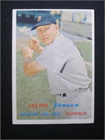 1957 TOPPS #220 JACKIE JENSEN RED SOX