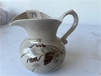 CLOVER HAND PAINTED PITCHER