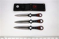 Master Throwing Knives (3) w/ Sheath