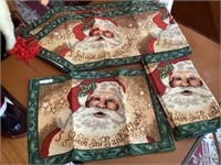 2 Christmas table runners 52" & 4 placemats