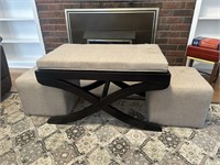 Coffee table with footstools