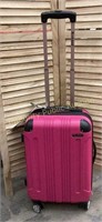 Rockland Suitcase 20" Magenta