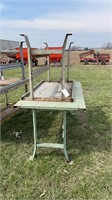 (2) Metal Workbenches