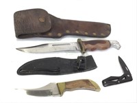 Vtg Craftsman & Other Knives w/ Sheaths
