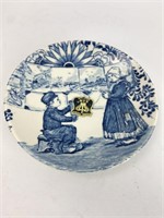 Golden Crown E&R Belgium Porcelain Plates Both