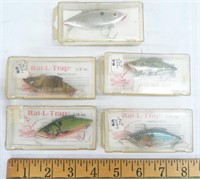 4 New and 1 Used Rat-L-Trap Lures