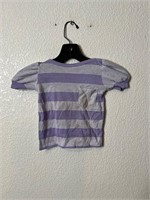 Vintage 60s Youth Purple Striped Shirt