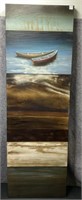 Board on Canvas Multi Section Picture , Boats &