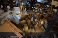 Assorted Brass (Including Cherub Clock)