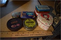 Assorted Tins (Including Betty Boop)