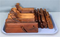 (12) Signed 19th C. Moulding Planes