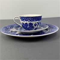 Antique Blue Willow Place Setting