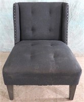 COST PLUS GRAY WINGBACK CHAIR