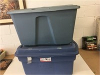 2 - 121L Storage Totes w/Lids