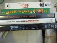 3 DVD's & 2 VHS Tapes