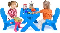 $70  COSTWAY Kids Outdoor Table & 2 Chairs