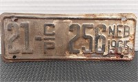 1965 Nebraska trailer plate