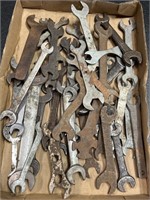 Large variety of wrenches