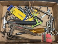 Misc hand tools, bits, hammer