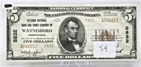 $5 National Currency 1929 T.2 Citizens National