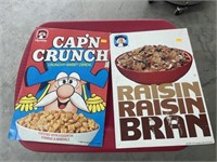 2 wire cereal cardboard signs