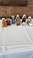 Wooden Manger Figures - Country