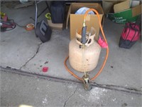 Propane rosebud Torch and tank - tank is full