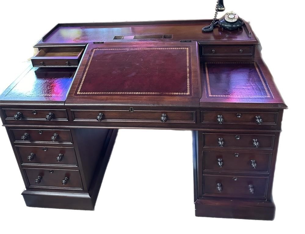 Solid Mahogany Charles Dickens Desk